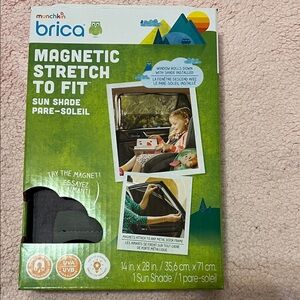 Munchkin Brica Magnetic Stretch to Fit Sun Shade - Black